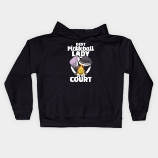 Best Pickleball Lady Paddle Pickleballer Lucky Pickleball Kids Hoodie